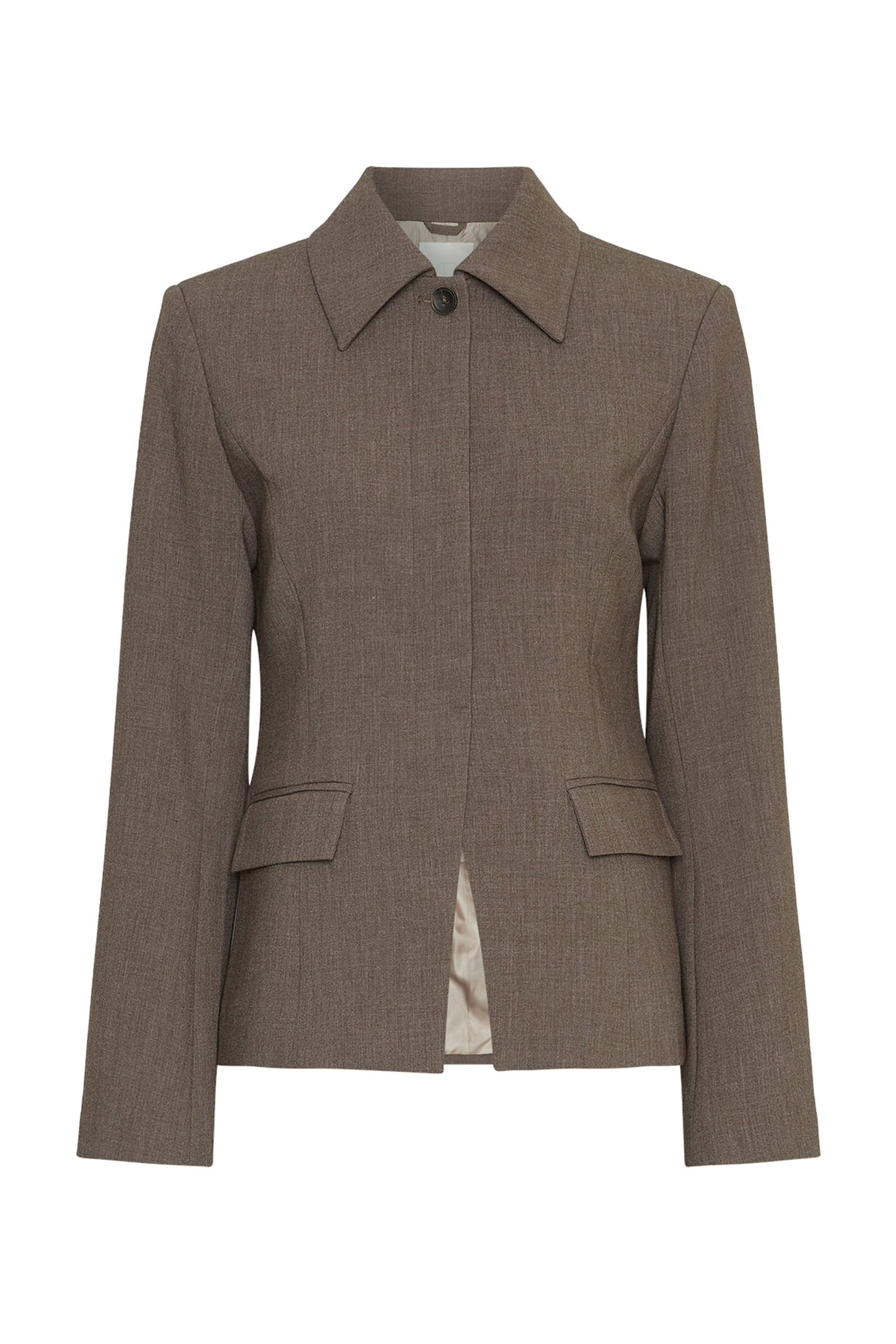 Dames blazer bruin