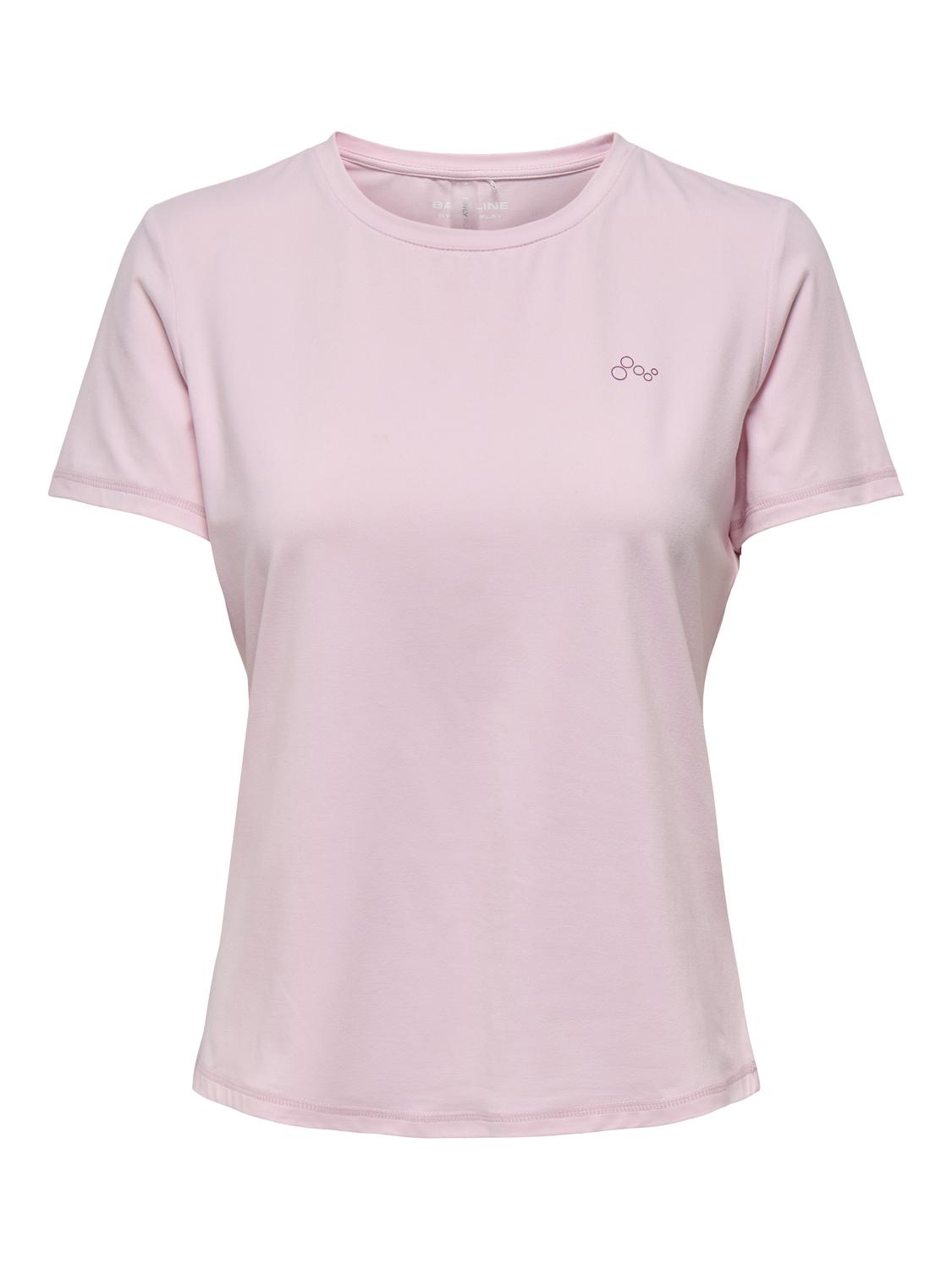 Fitness dames t-shirt km rose