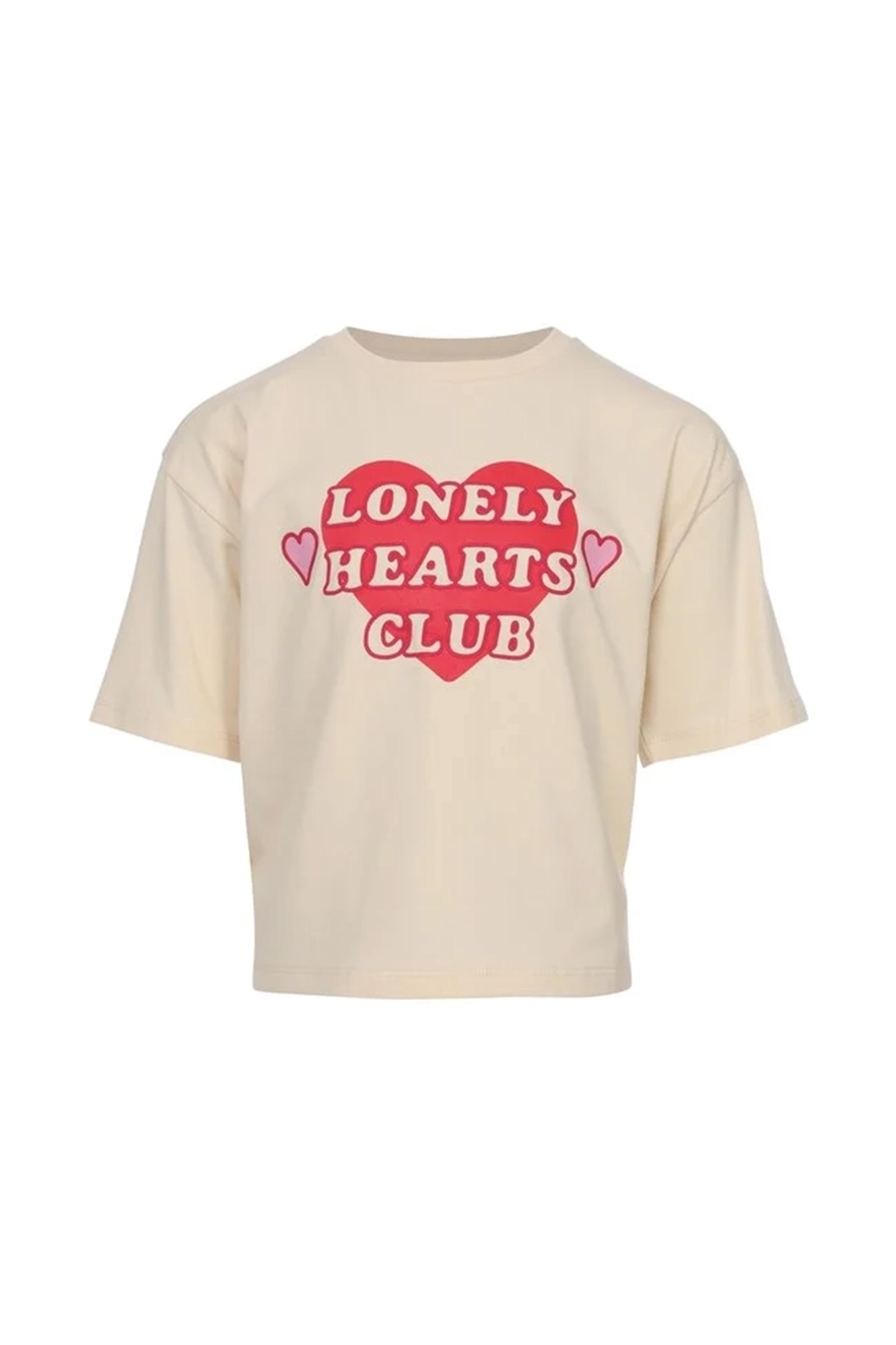 Meisjes t-shirt korte mouw bruin