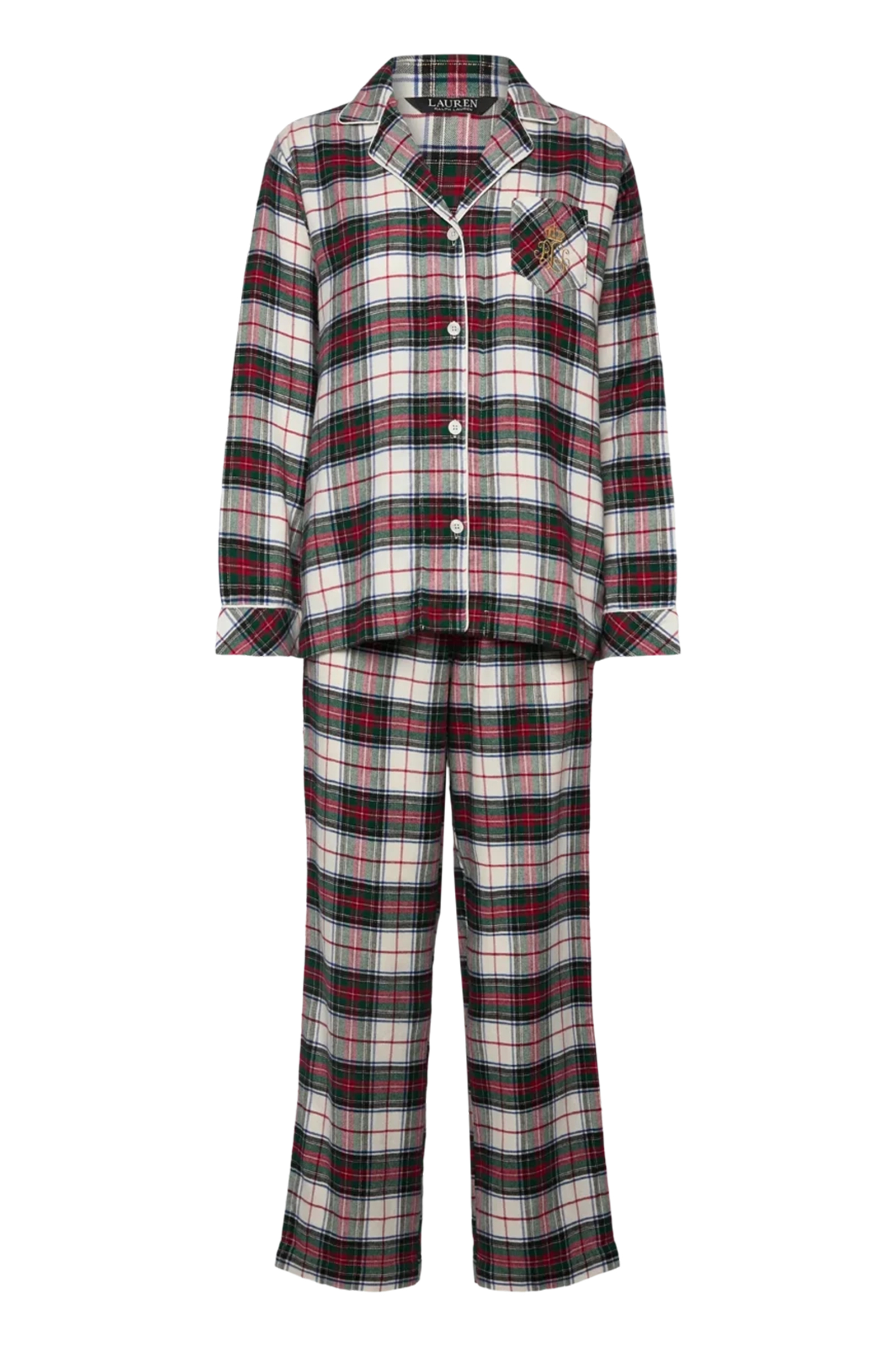 Nachtmode dames pyjama ecru