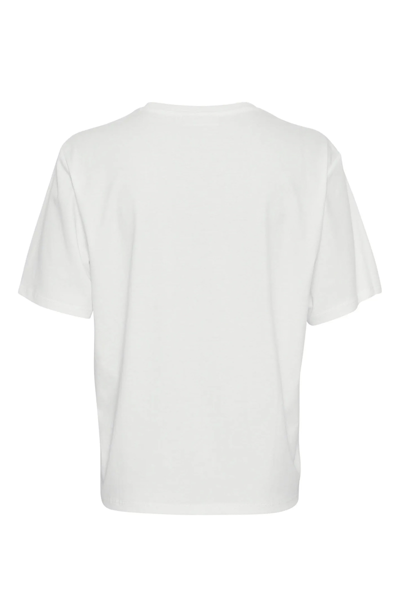 Dames t-shirt korte mouw wit