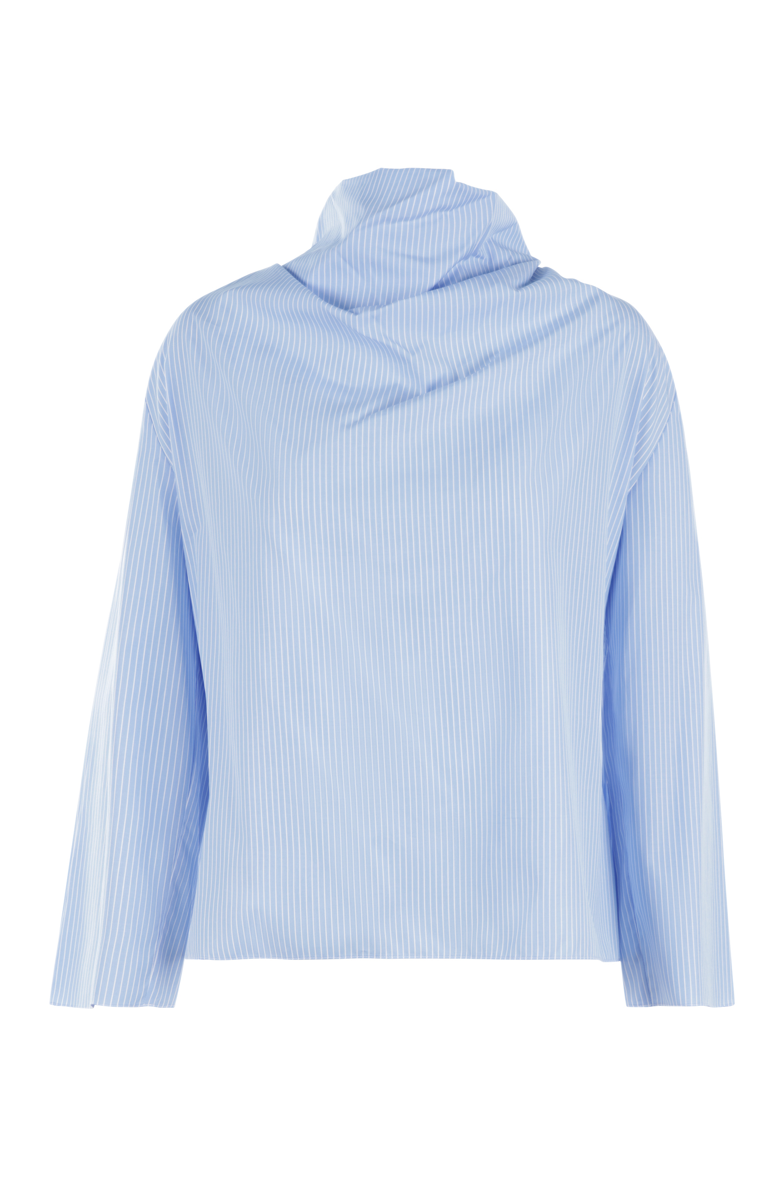 Dames blouse lange mouw blauw