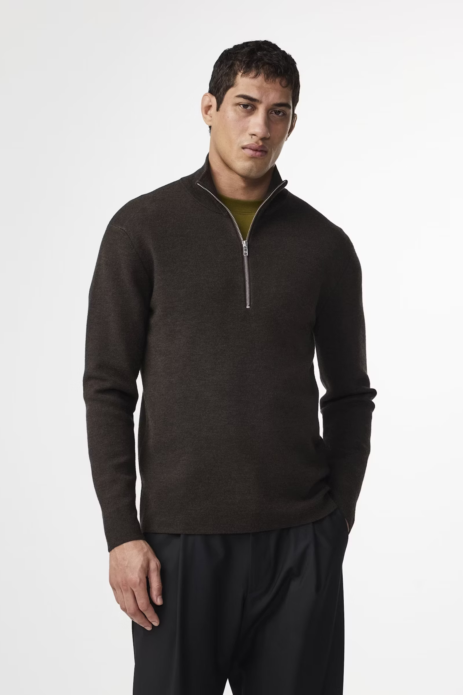 Heren sweater bruin