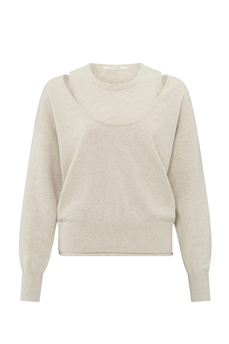 Dames sweater bruin