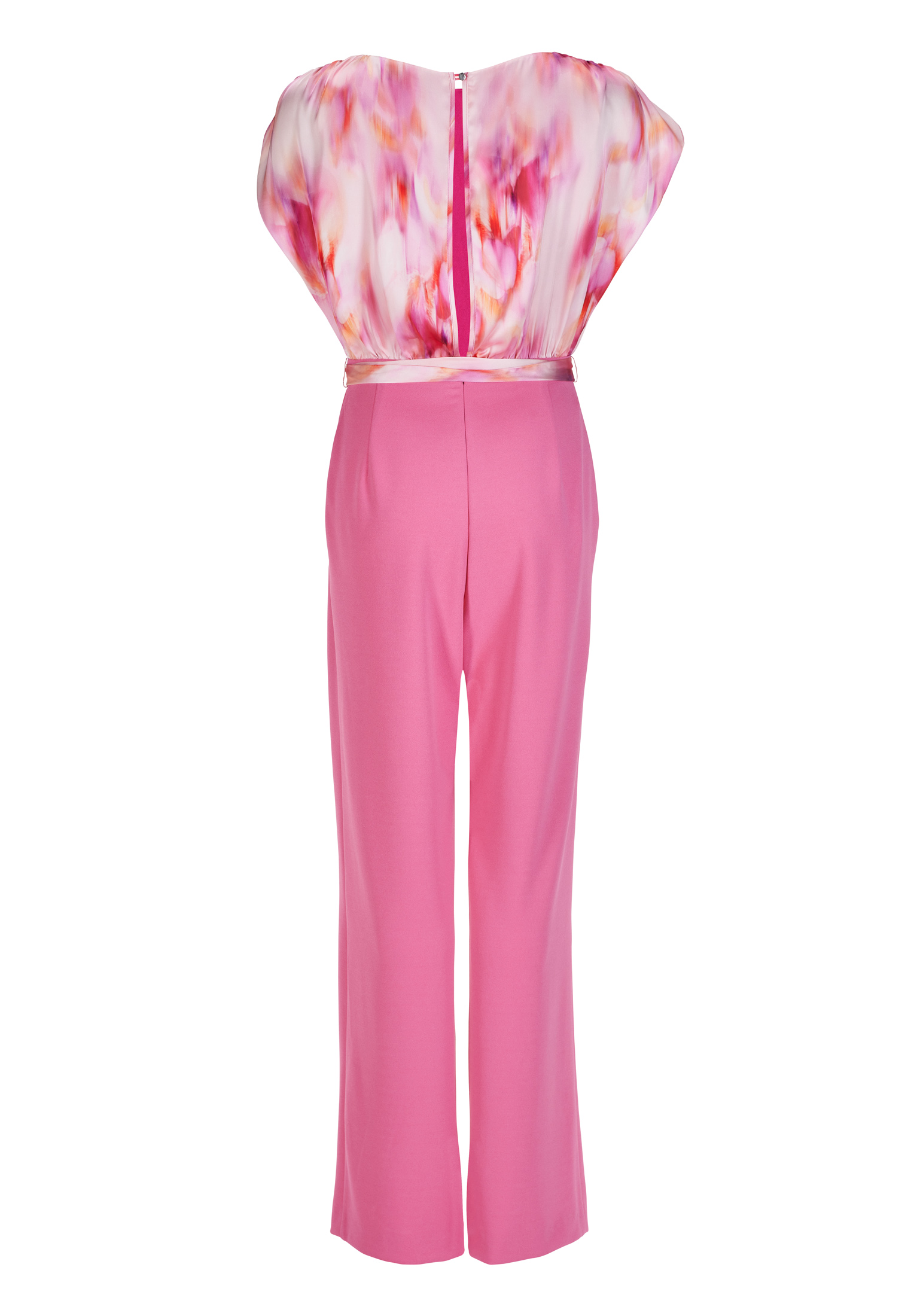 Swing Jumpsuit aus Material Mix candy pink / multi 2