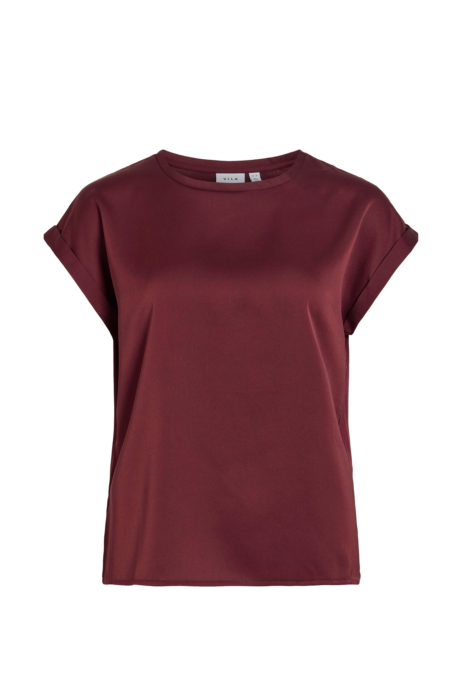 Dames blouse korte mouw rood