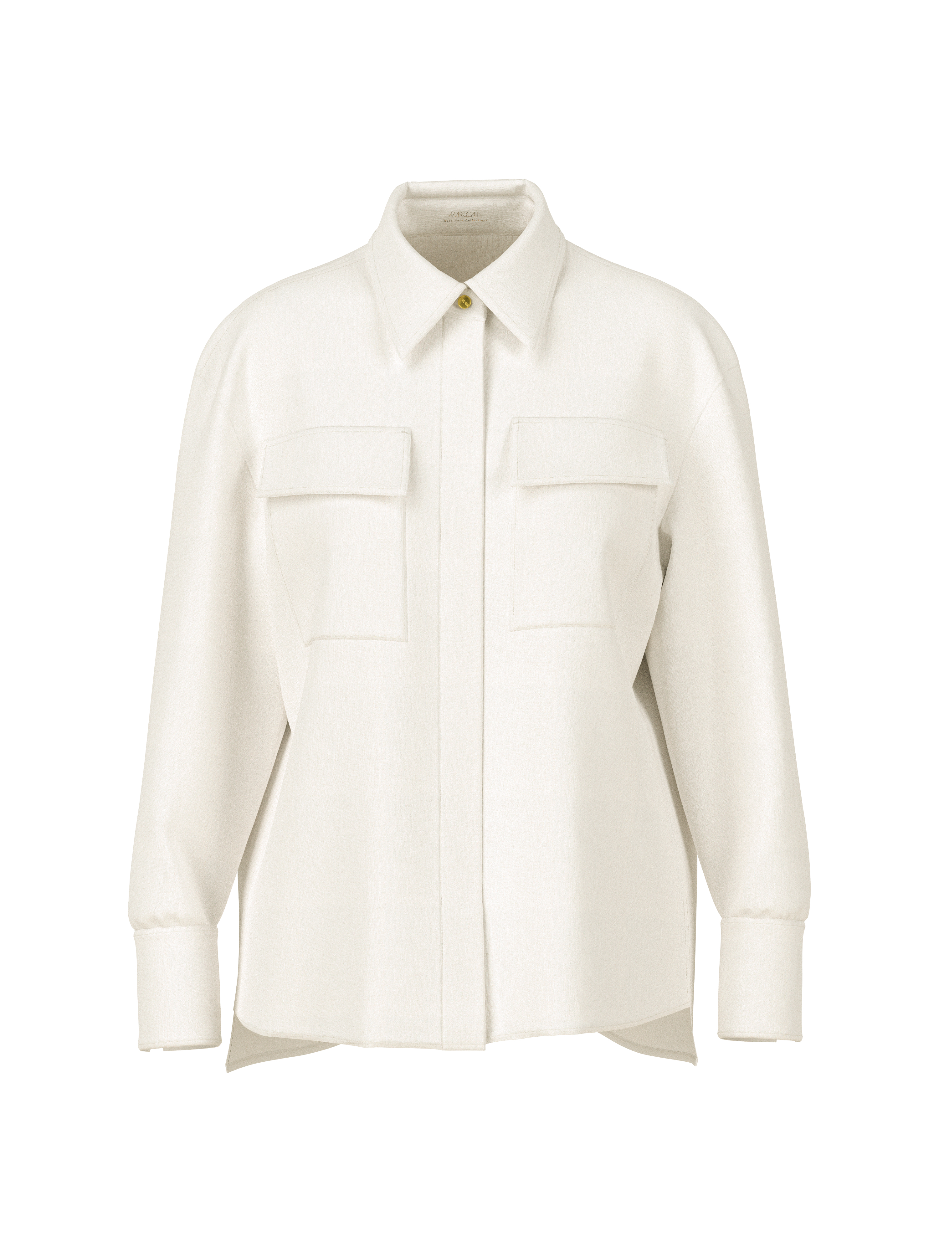 Dames blouse lange mouw ecru