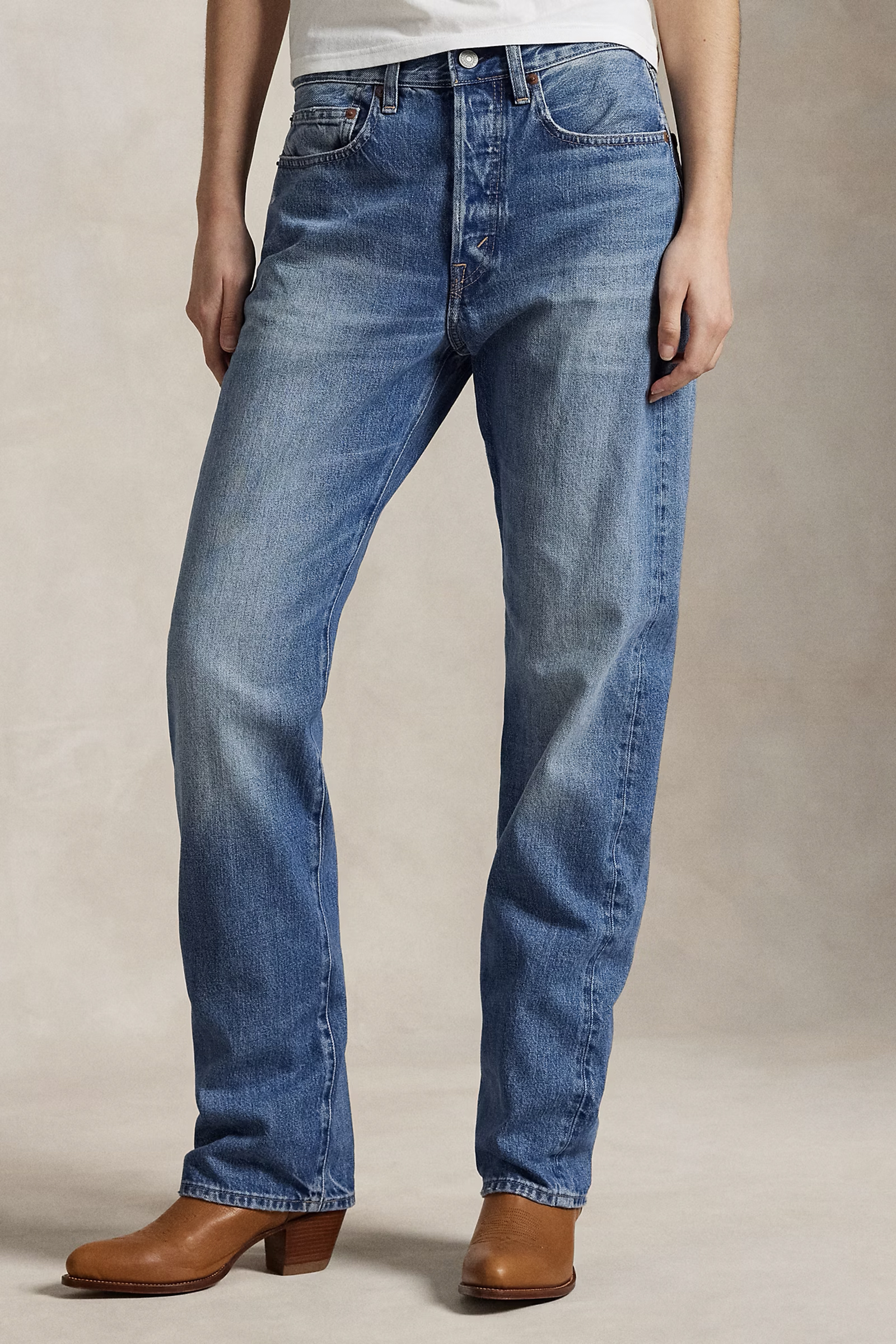 Dames jeans blauw