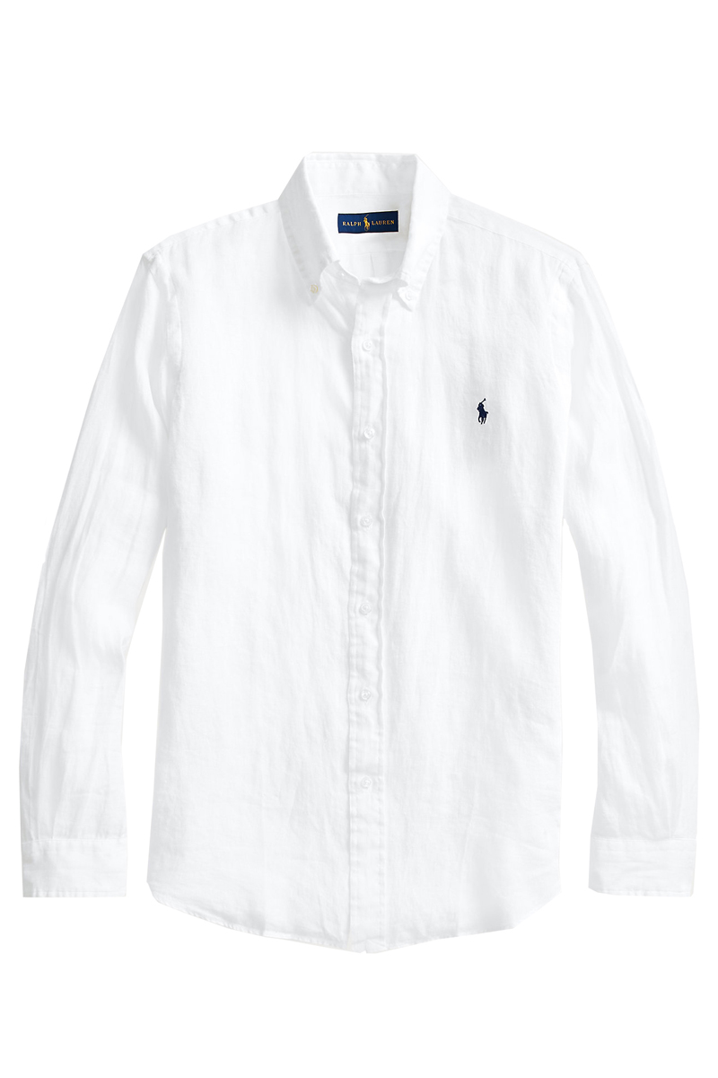 Heren overhemd lm casual wit