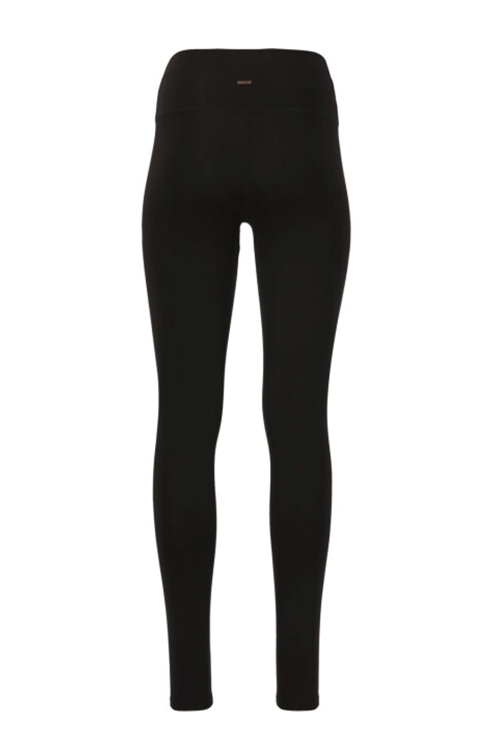 Fitness dames tight lang zwart