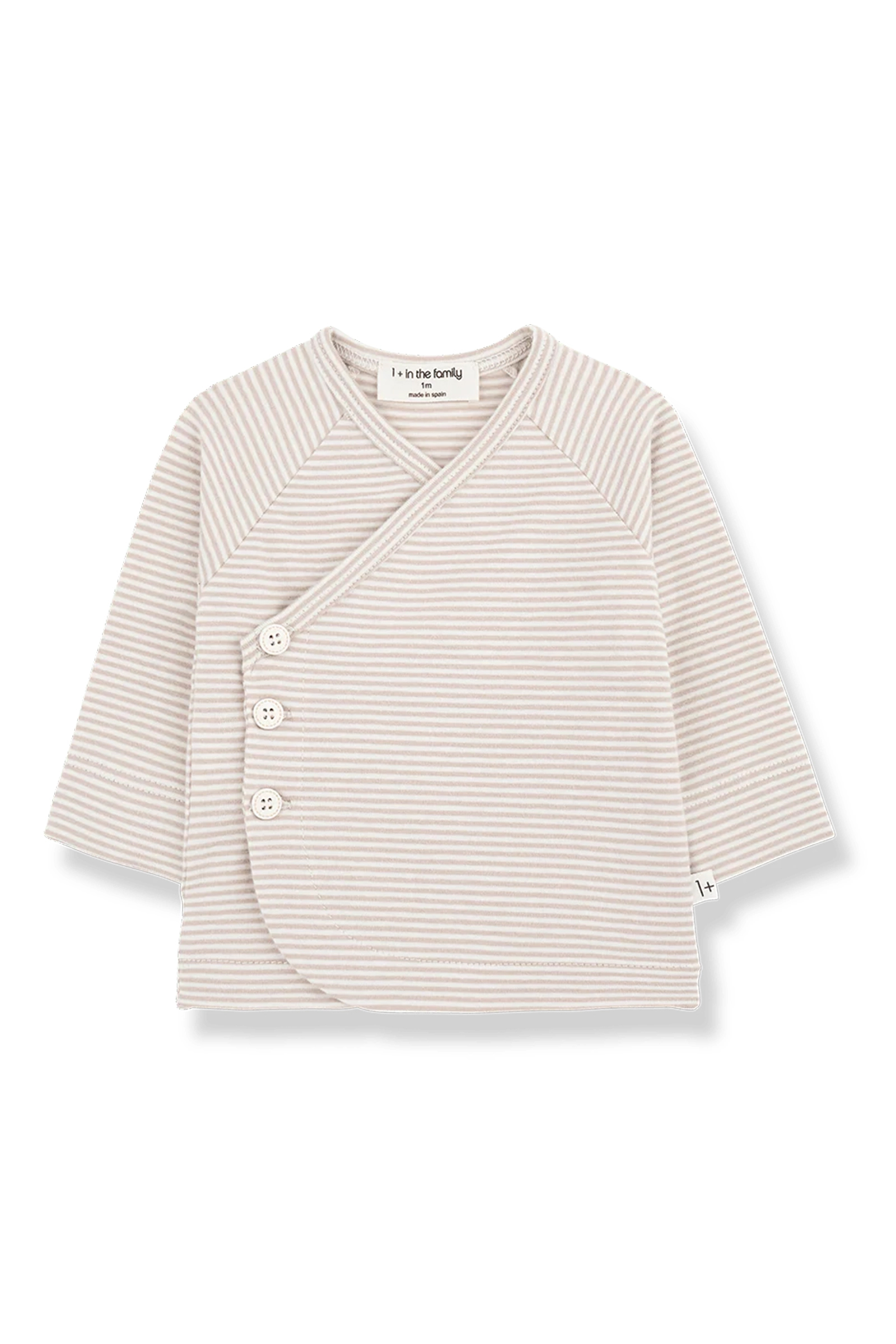 Baby t-shirt lange mouw bruin
