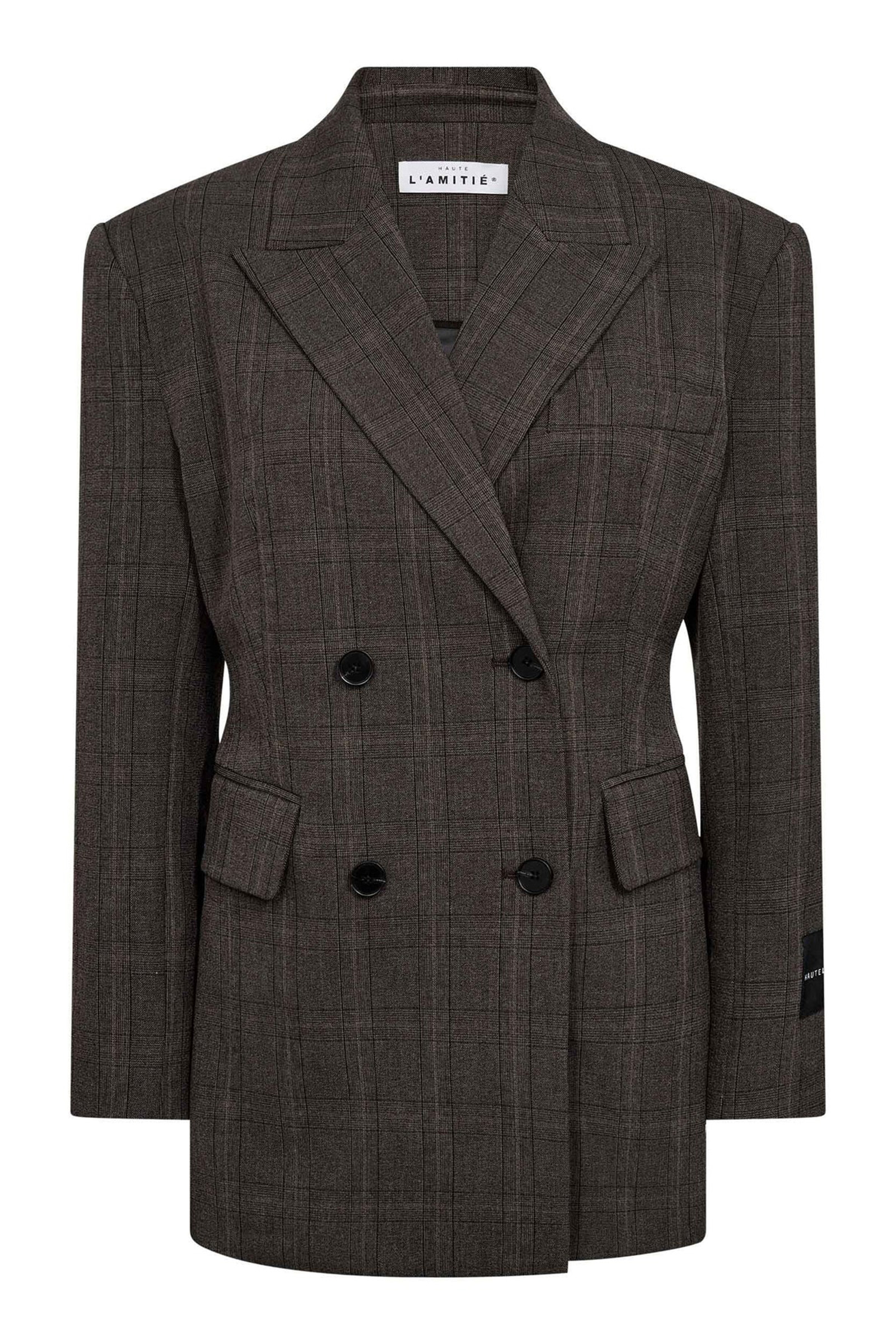 Dames blazer bruin