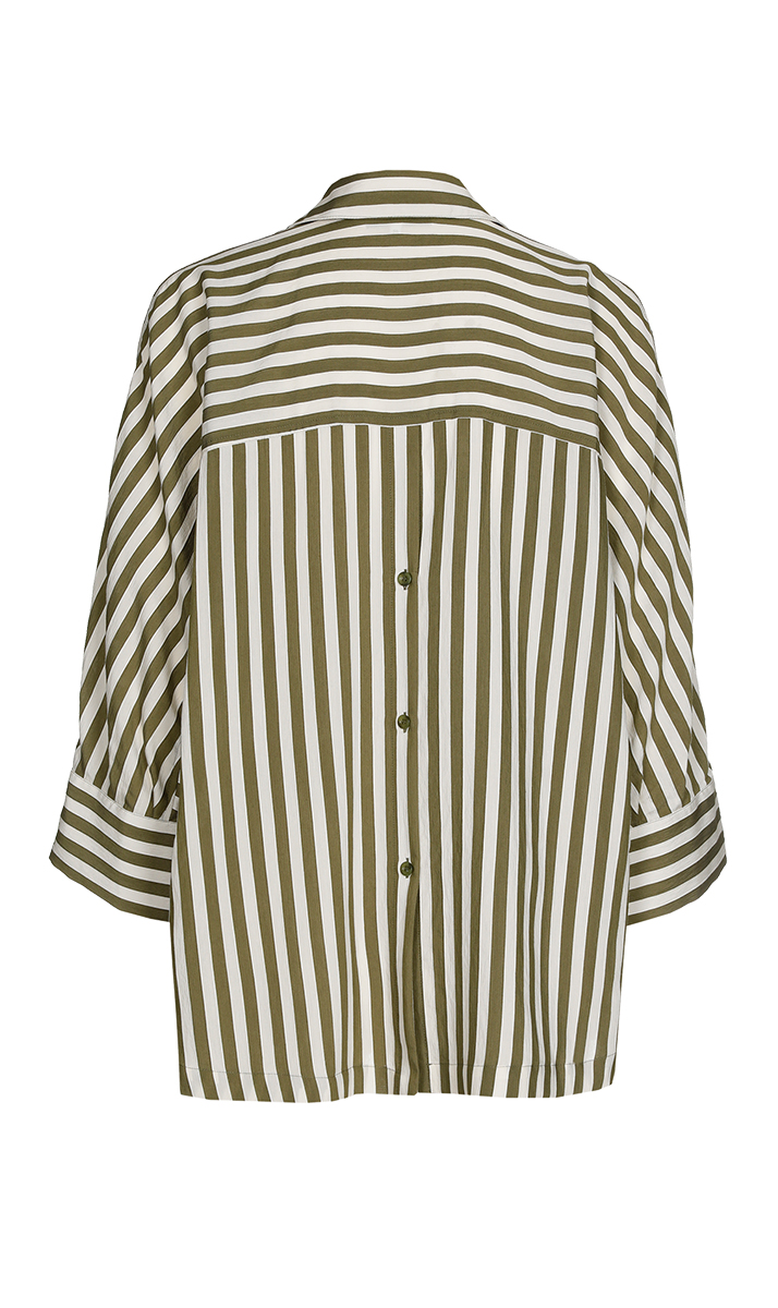 Dames blouse lange mouw groen