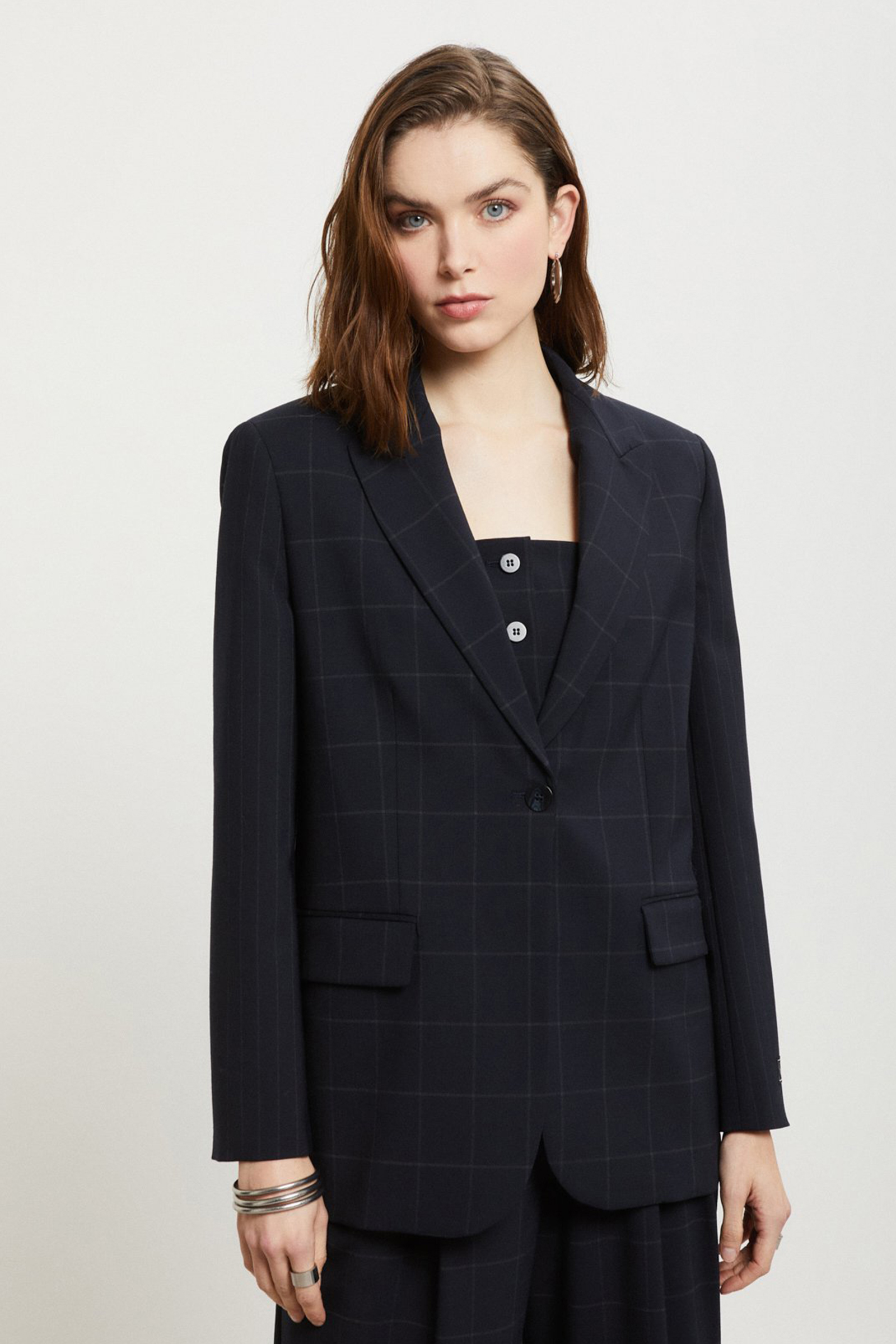 Dames blazer blauw