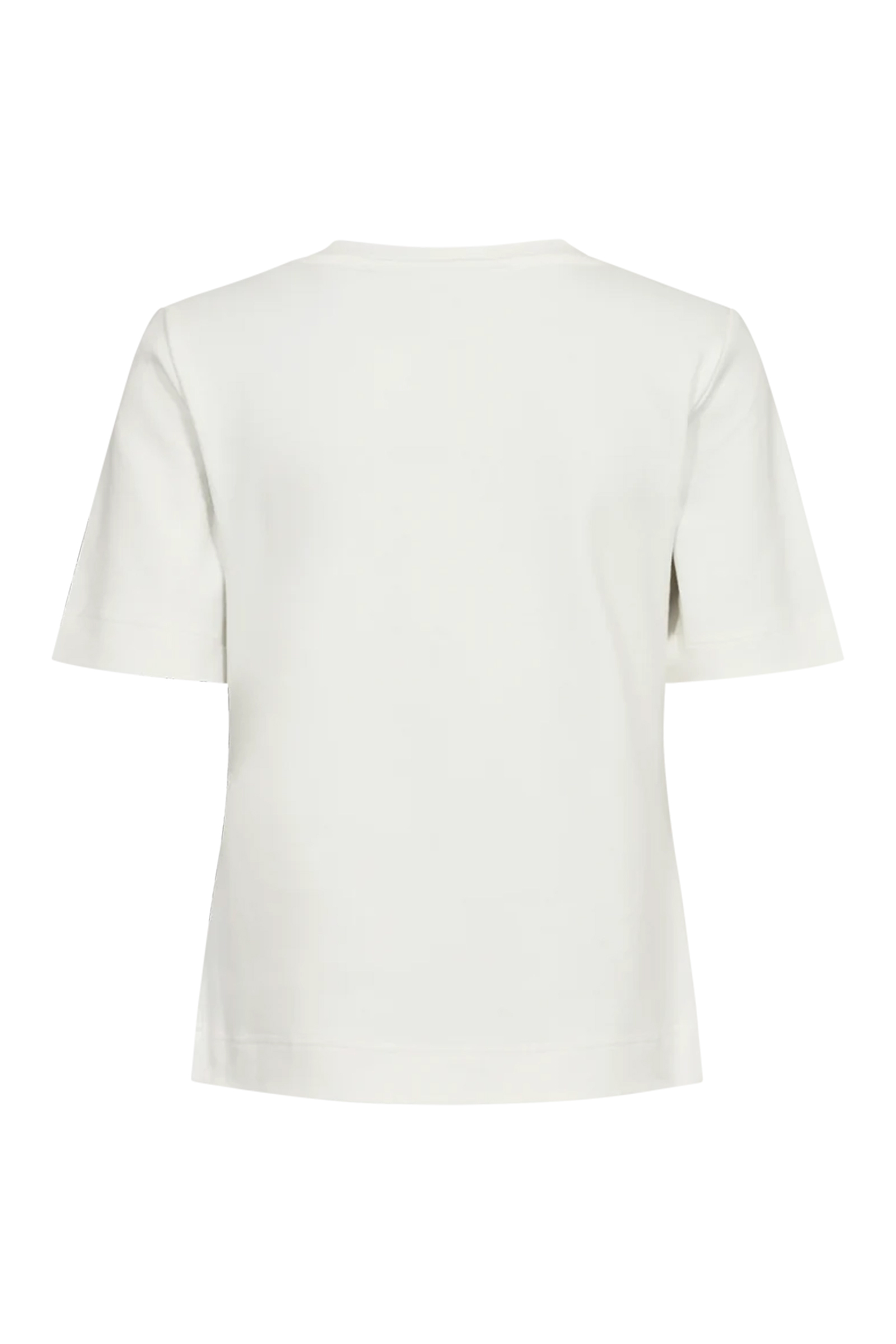 Dames t-shirt korte mouw ecru
