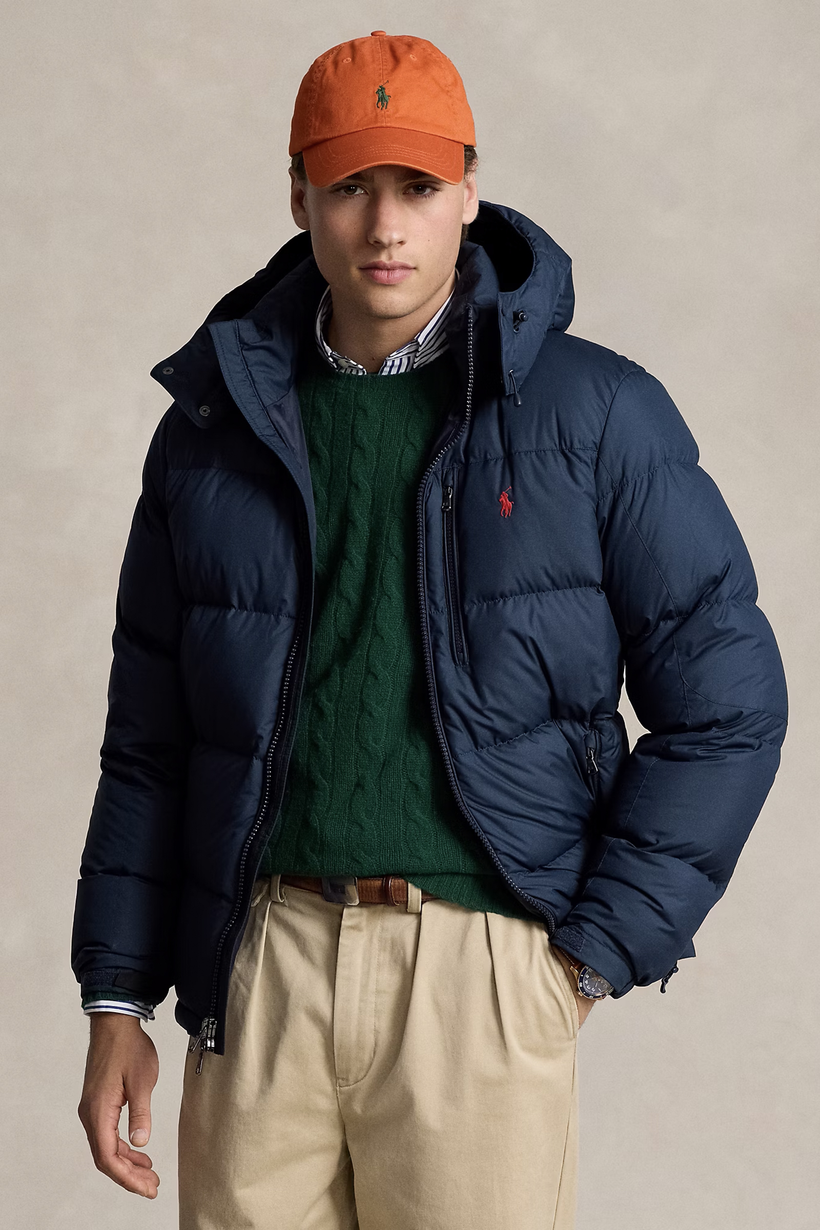 Heren jas blauw