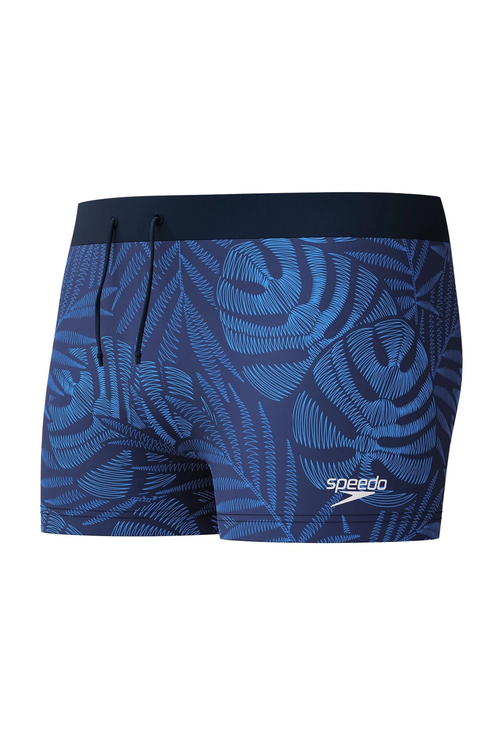 Bad/beach heren zwemslip mid blauw