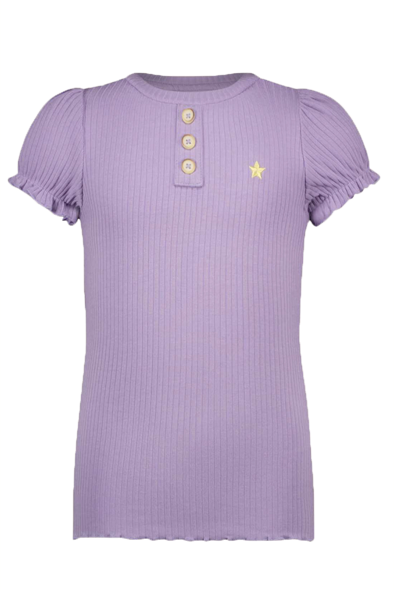 Meisjes t-shirt korte mouw paars
