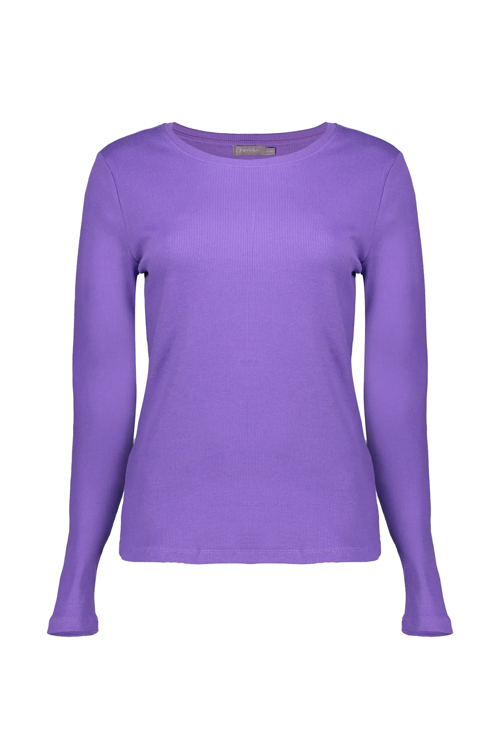 Dames t-shirt lange mouw paars