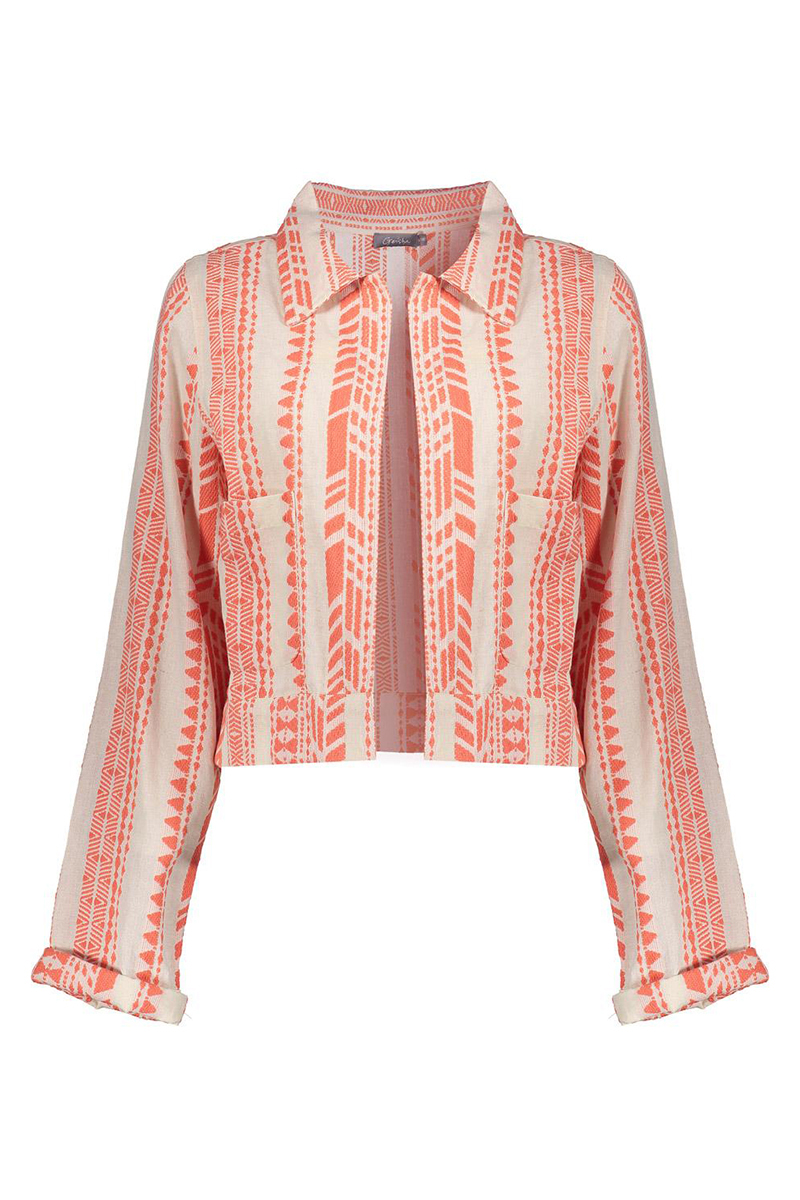 Dames blazer oranje