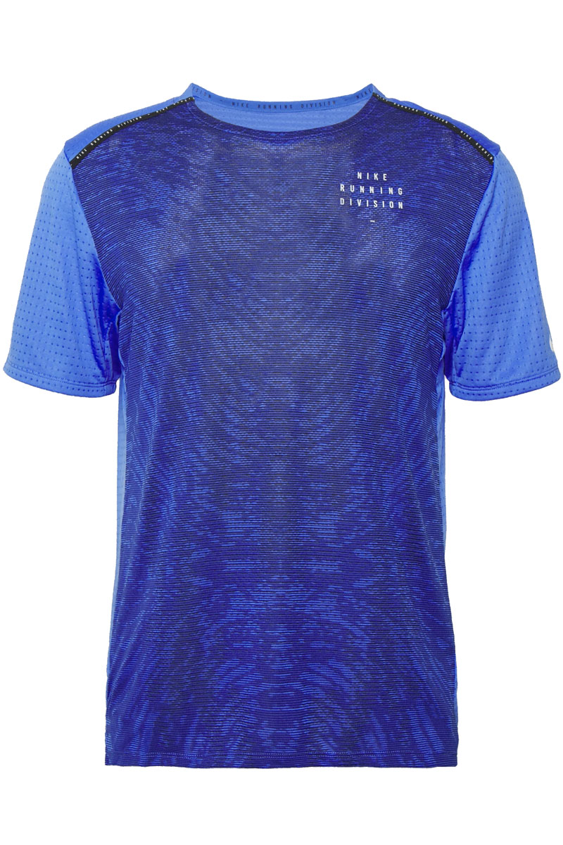Nike Running heren t-shirt km Blauw-1 1