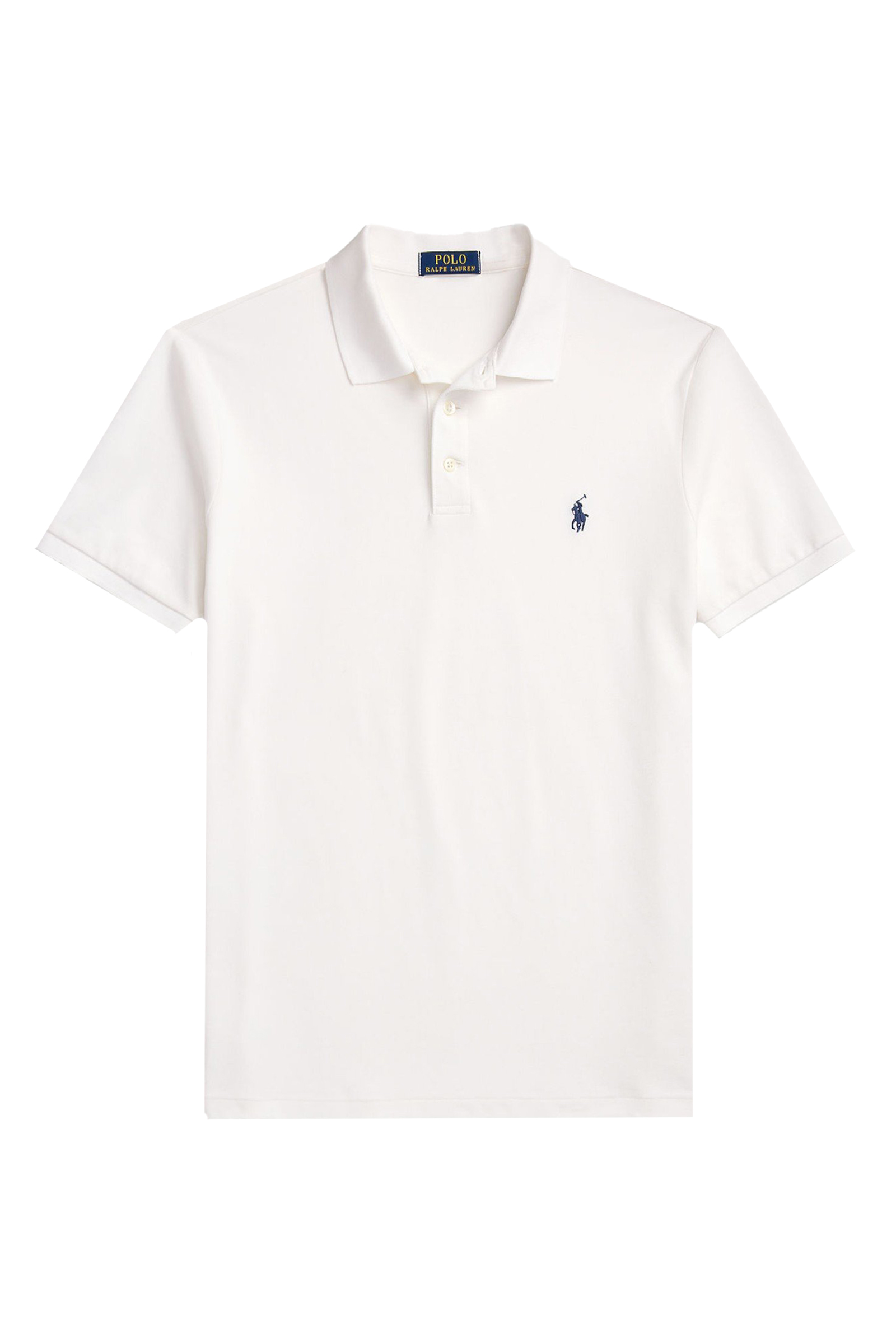 Heren polo korte mouw wit