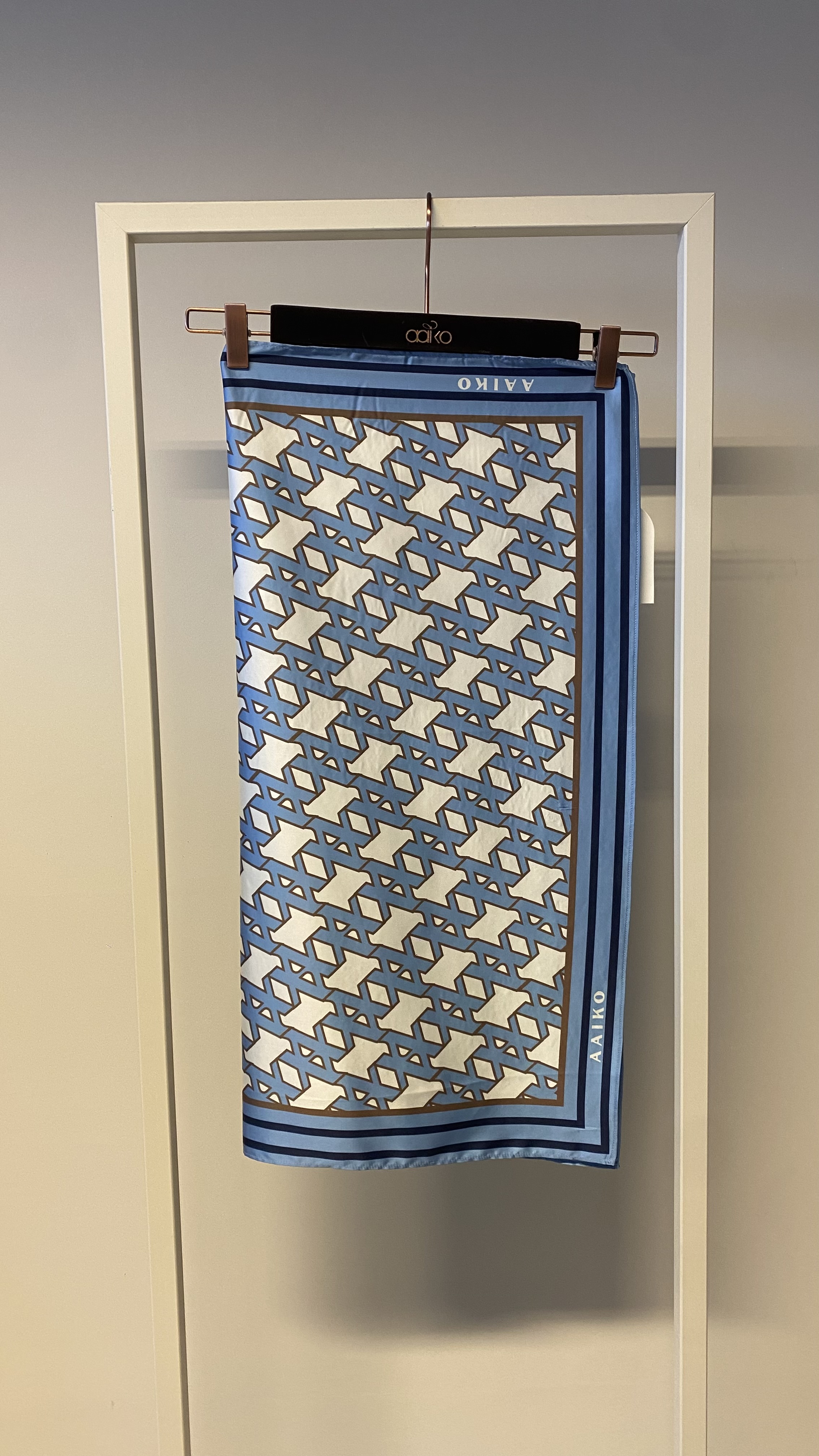 Dames sjaal blauw