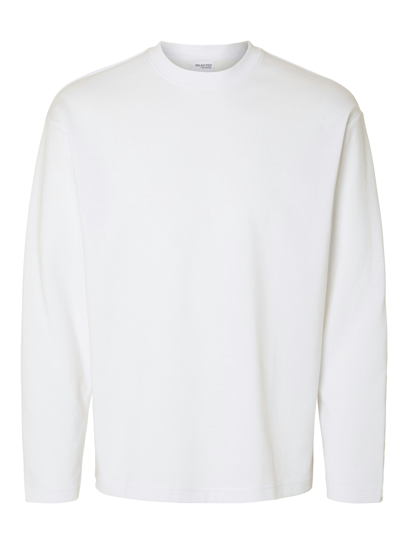 Heren t-shirt lange mouw wit