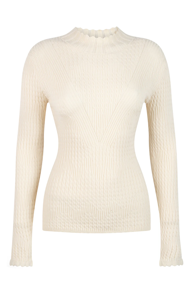 Dames sweater ecru