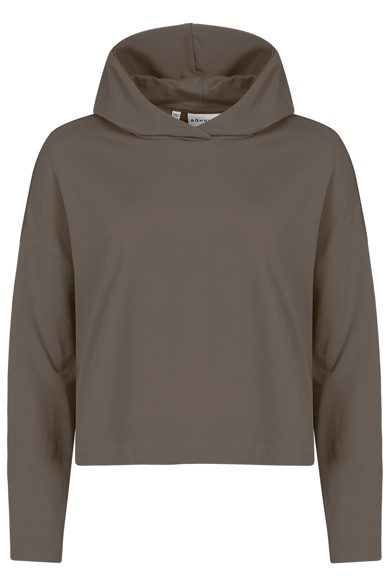 Rohnisch SOFT CROPPED HOODY bruin/beige-1 1