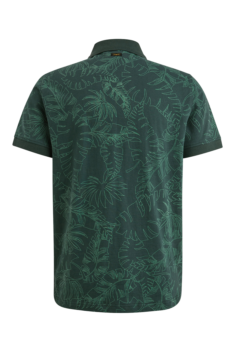 Heren polo korte mouw groen