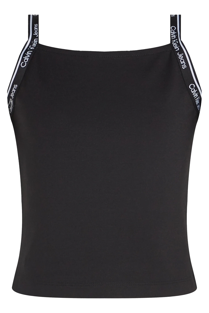 Calvin Klein Logo tape strap punto top Zwart-1 1