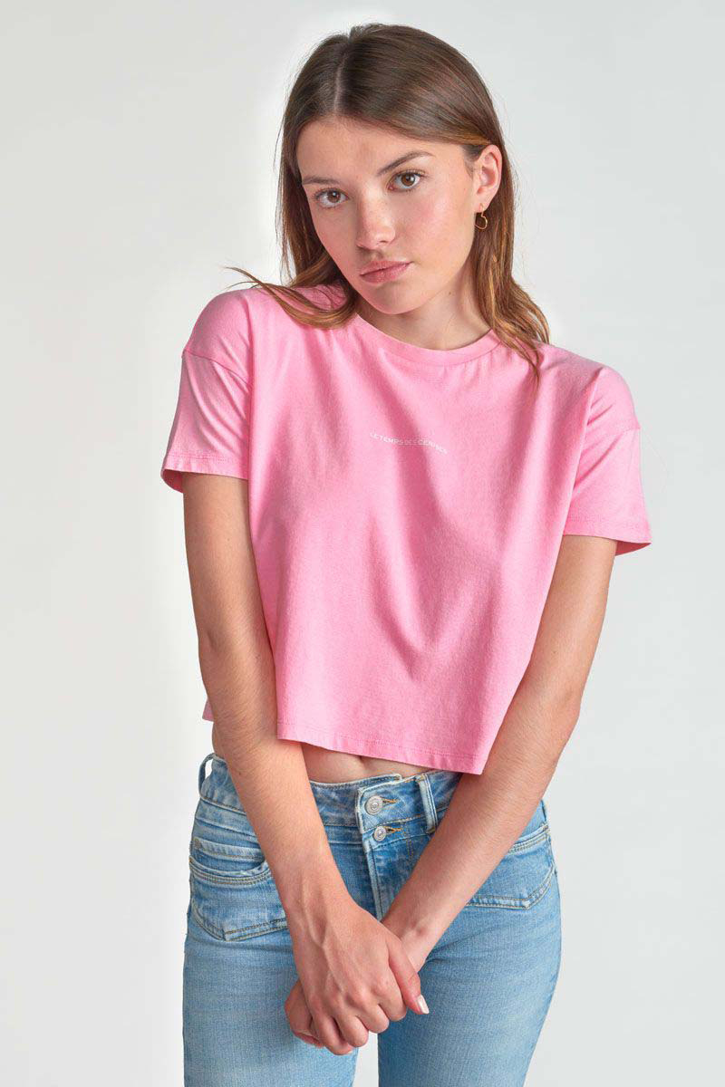 Meisjes t-shirt korte mouw rose