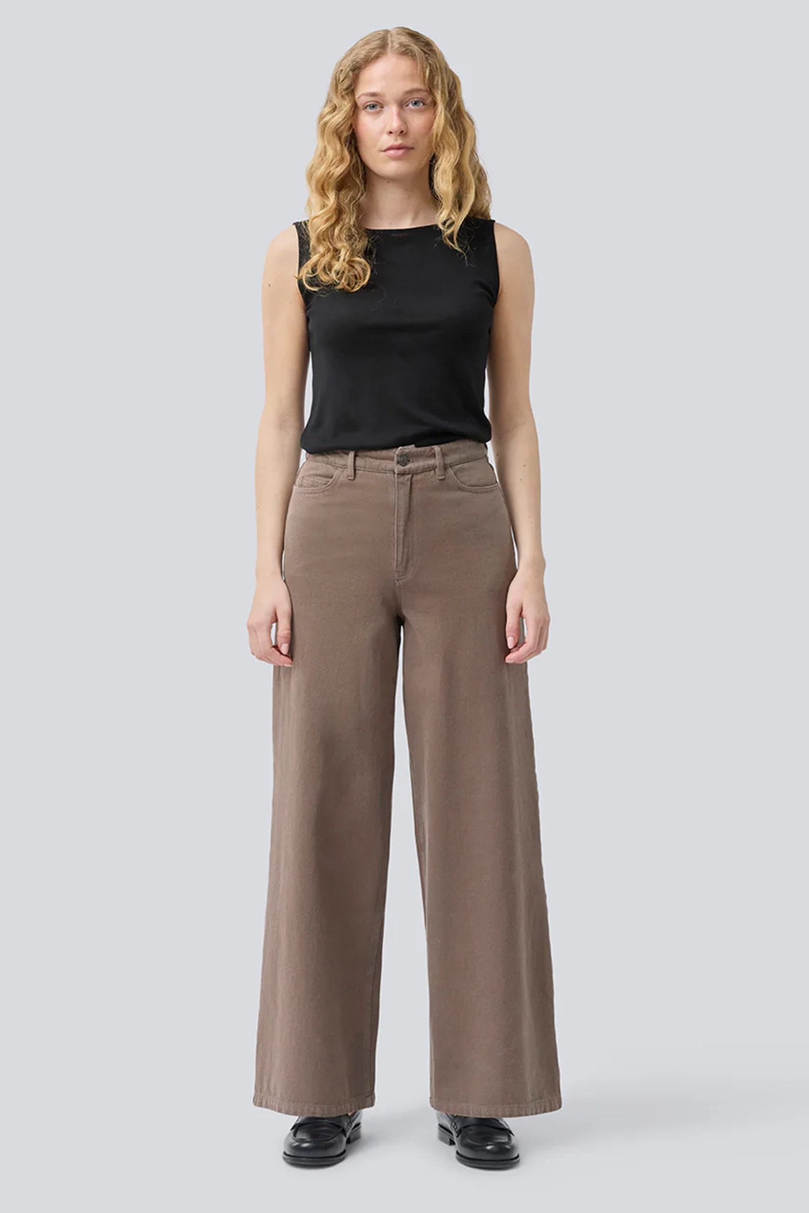 Dames broek bruin