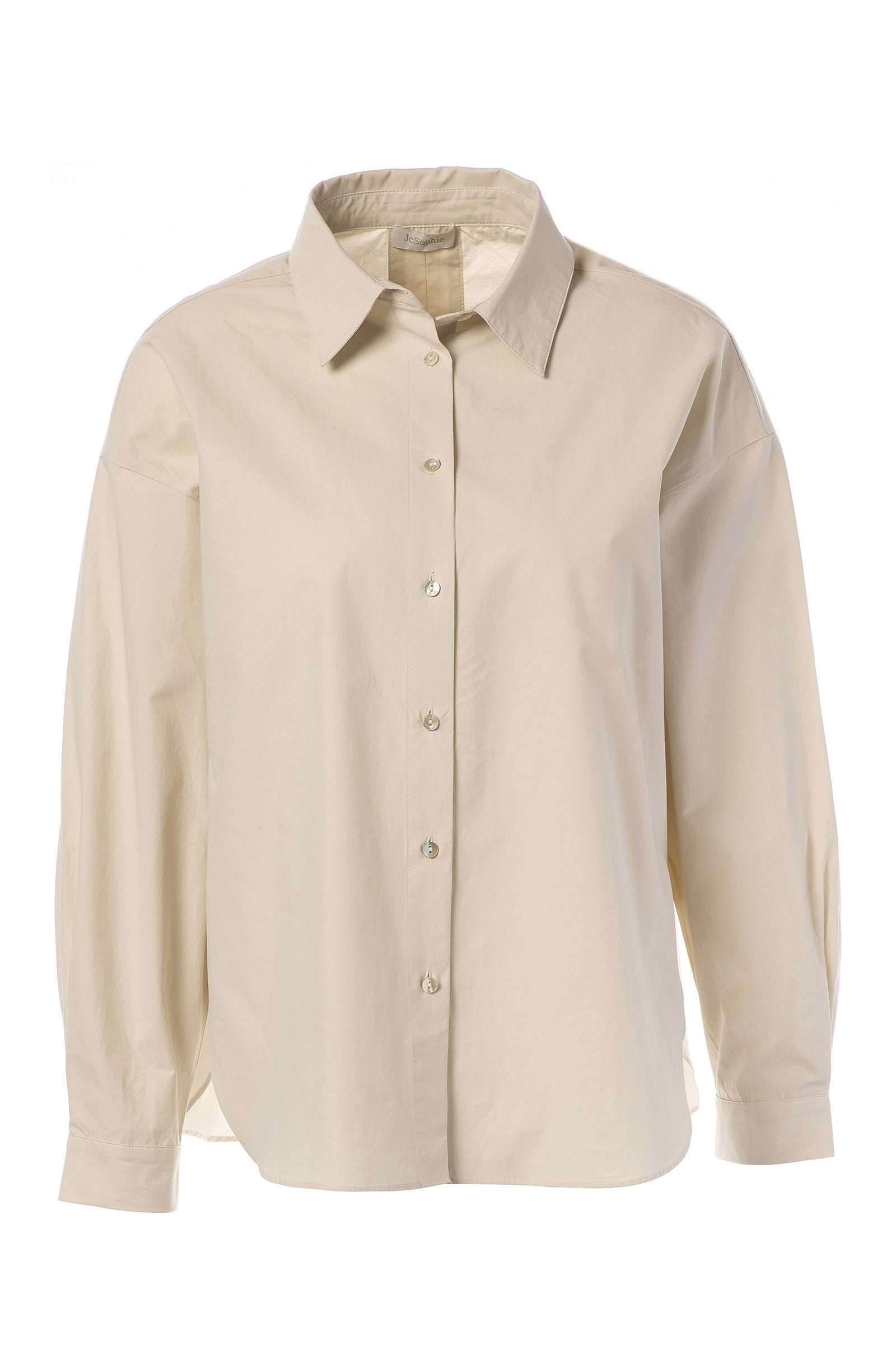 Dames blouse lange mouw bruin
