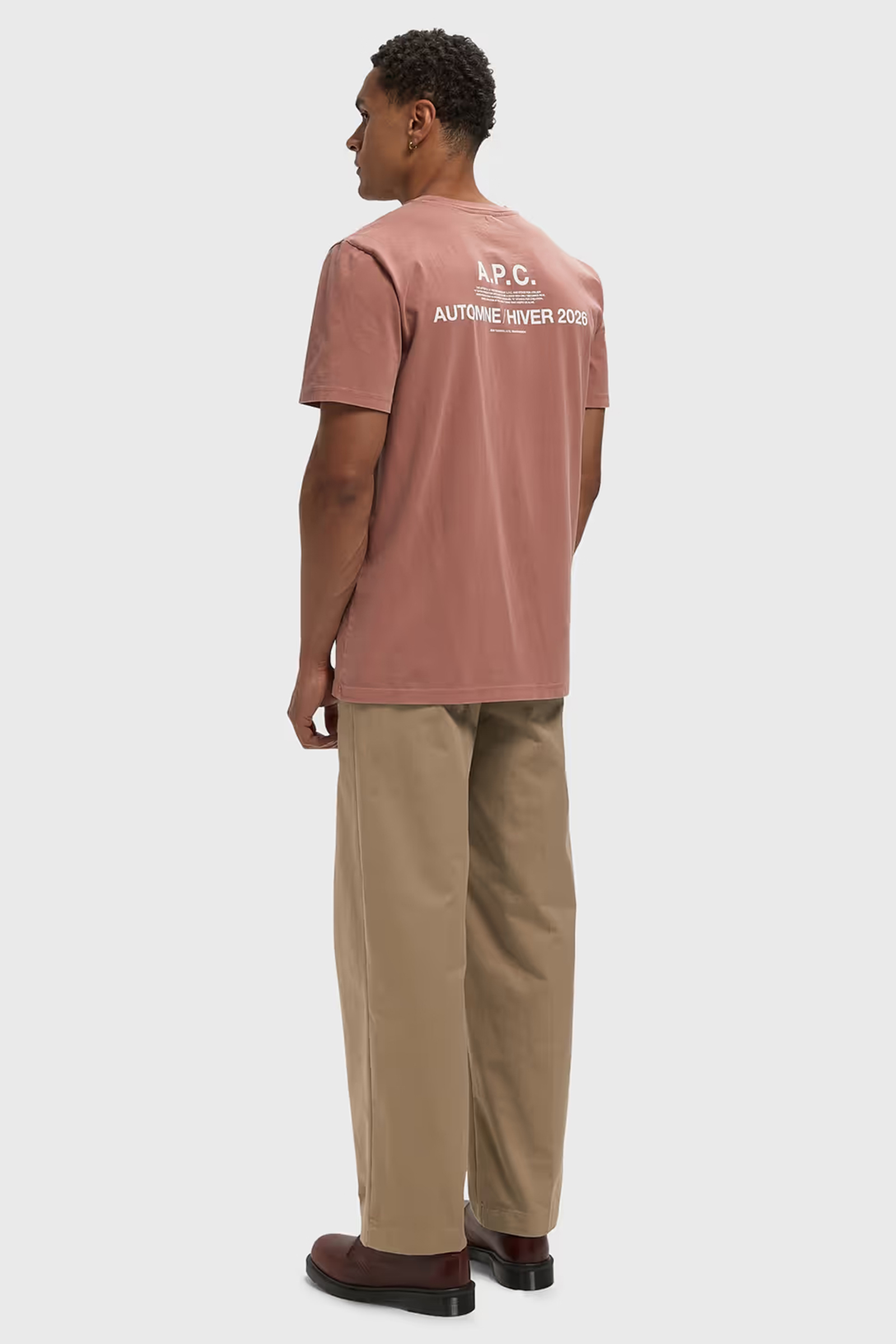 Heren t-shirt kortemouw rose