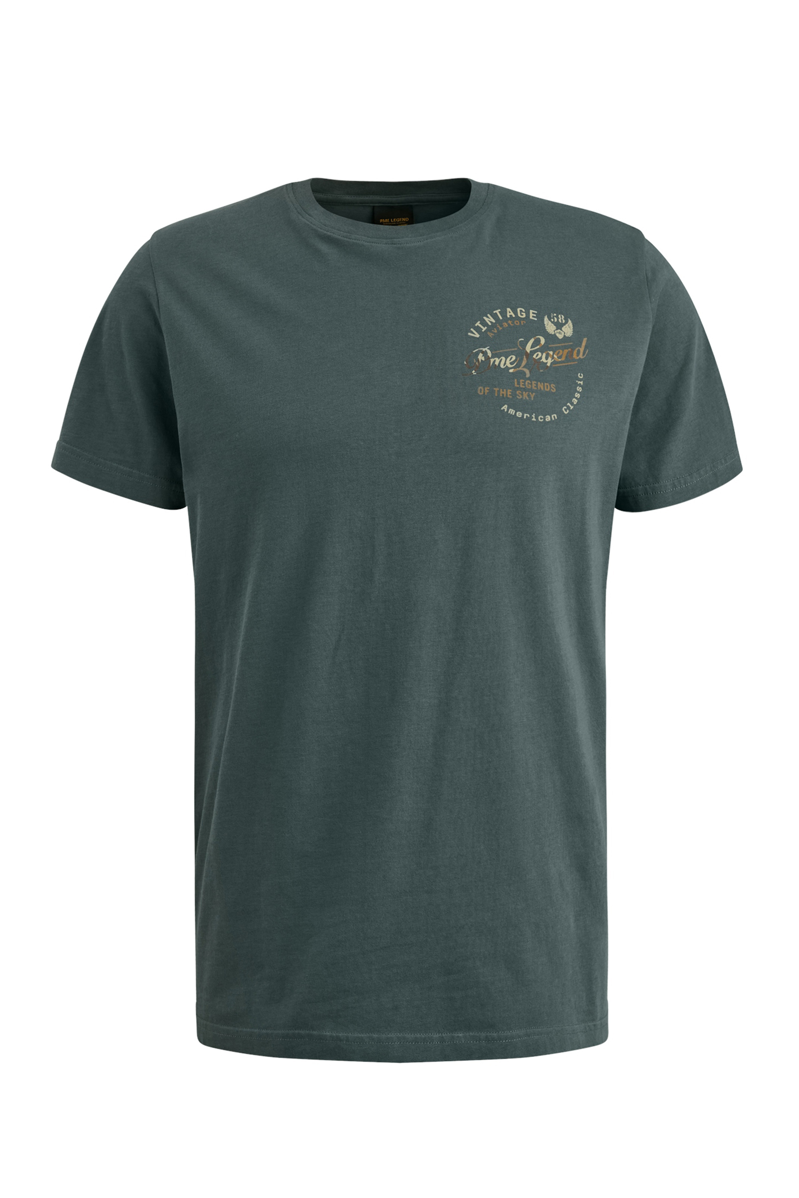 Heren t-shirt kortemouw grijs