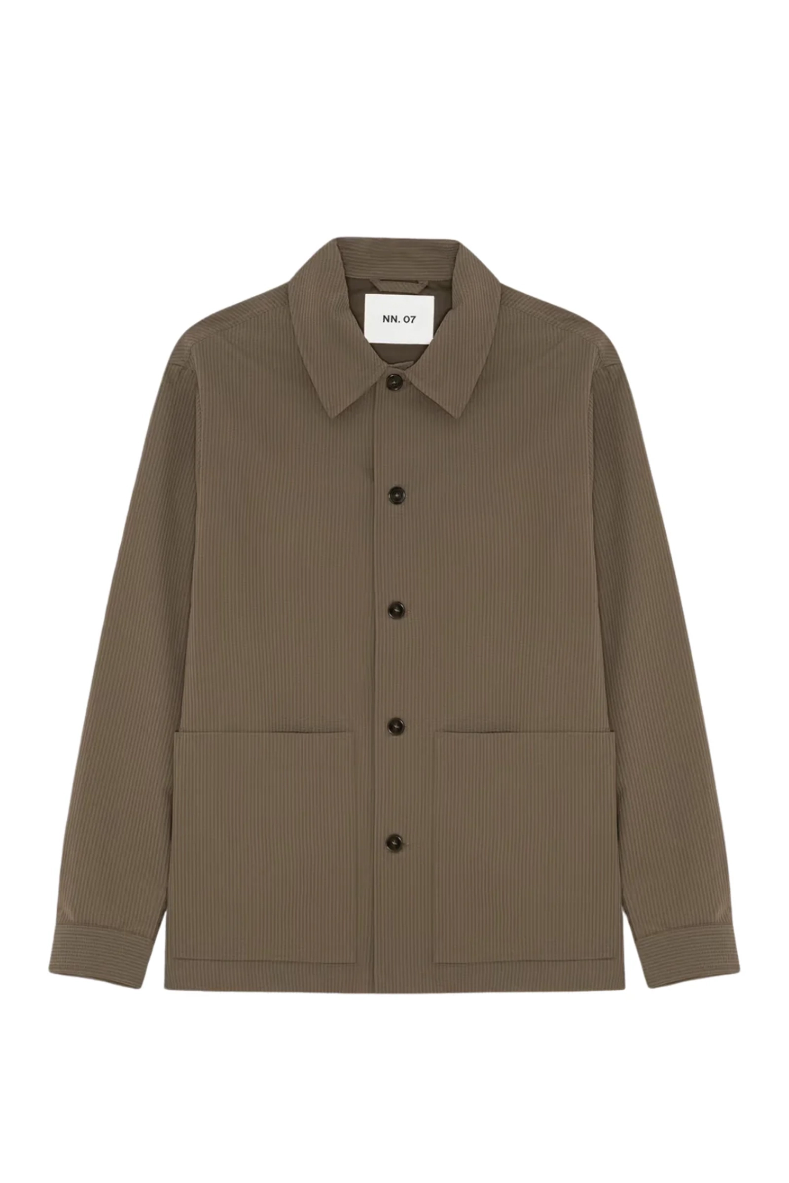 Heren overshirt bruin