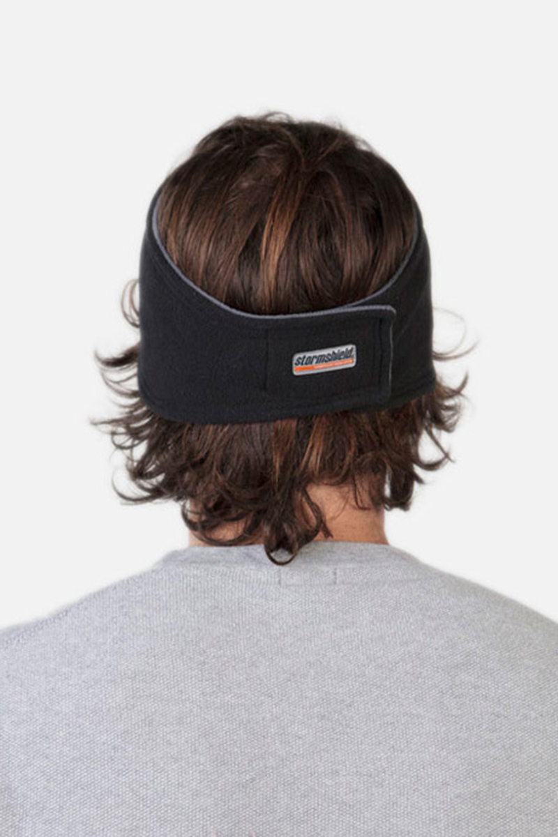 Wintersport haarband senior zwart
