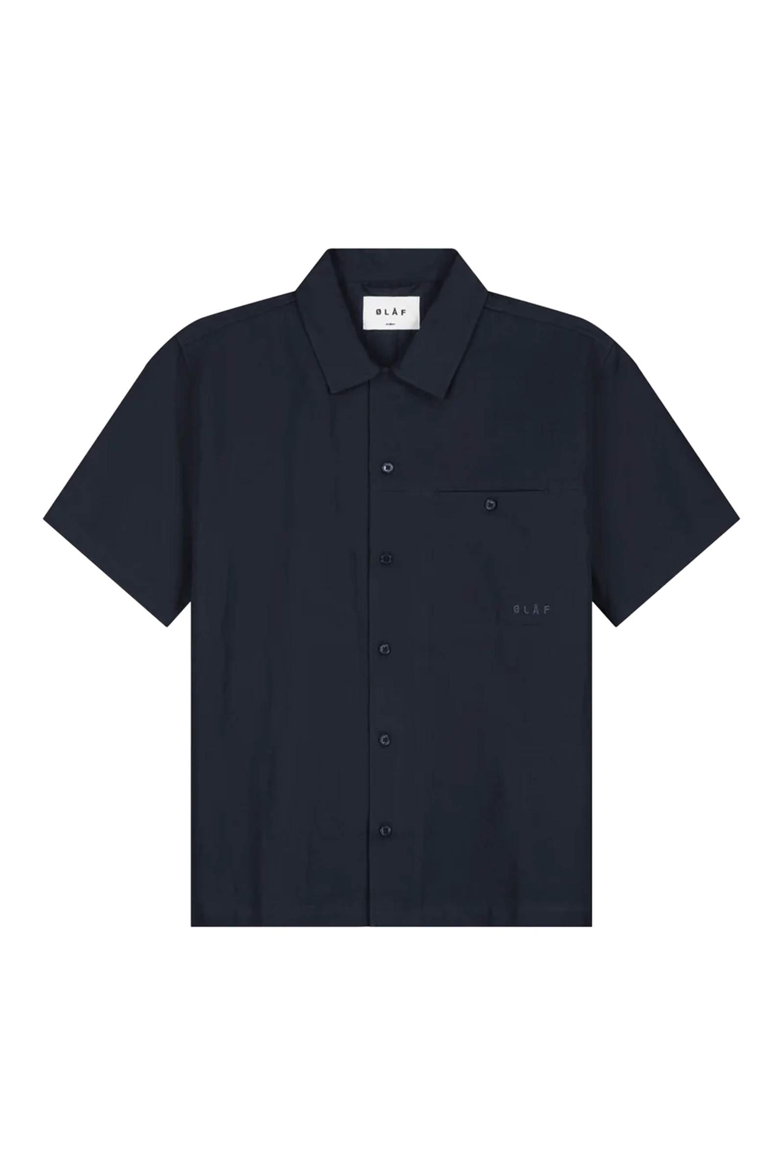 Heren overhemd km casual blauw