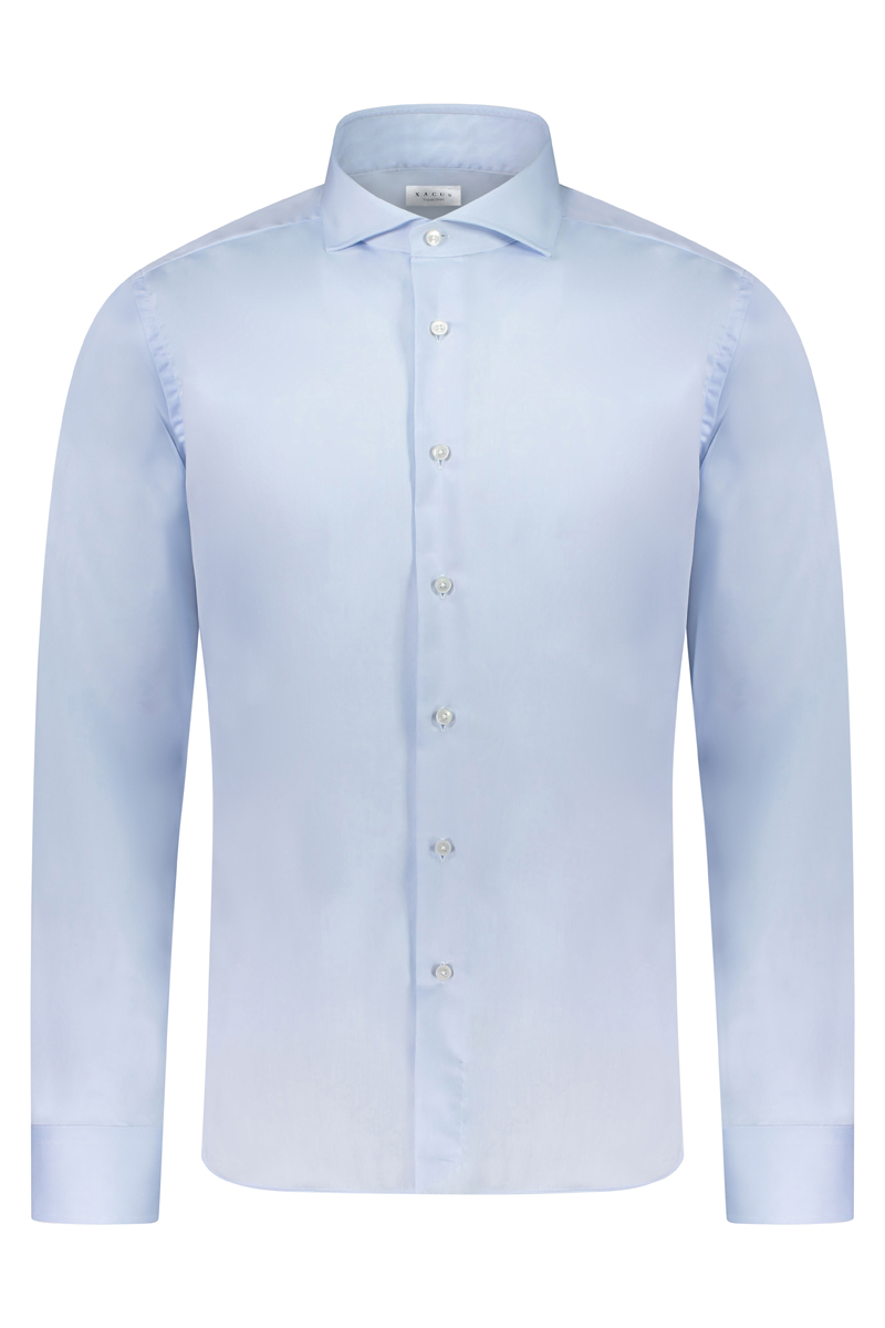 Heren overhemd lm dressual blauw