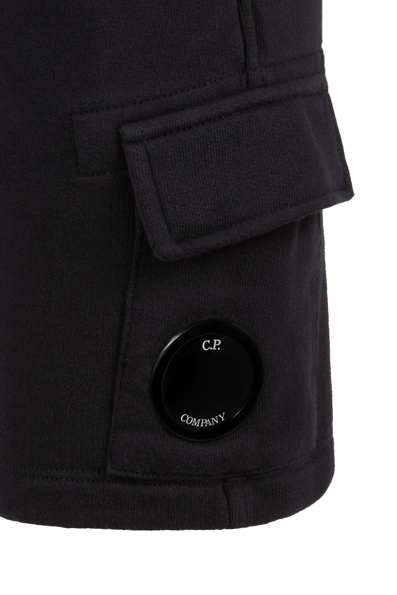C.P. Company basic fleece cargo shorts Blauw-2 2
