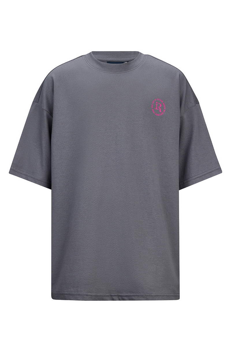 Meisjes t-shirt korte mouw grijs